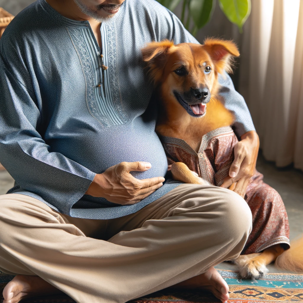 What does it mean when pregnant dog drips slimy stuff ?